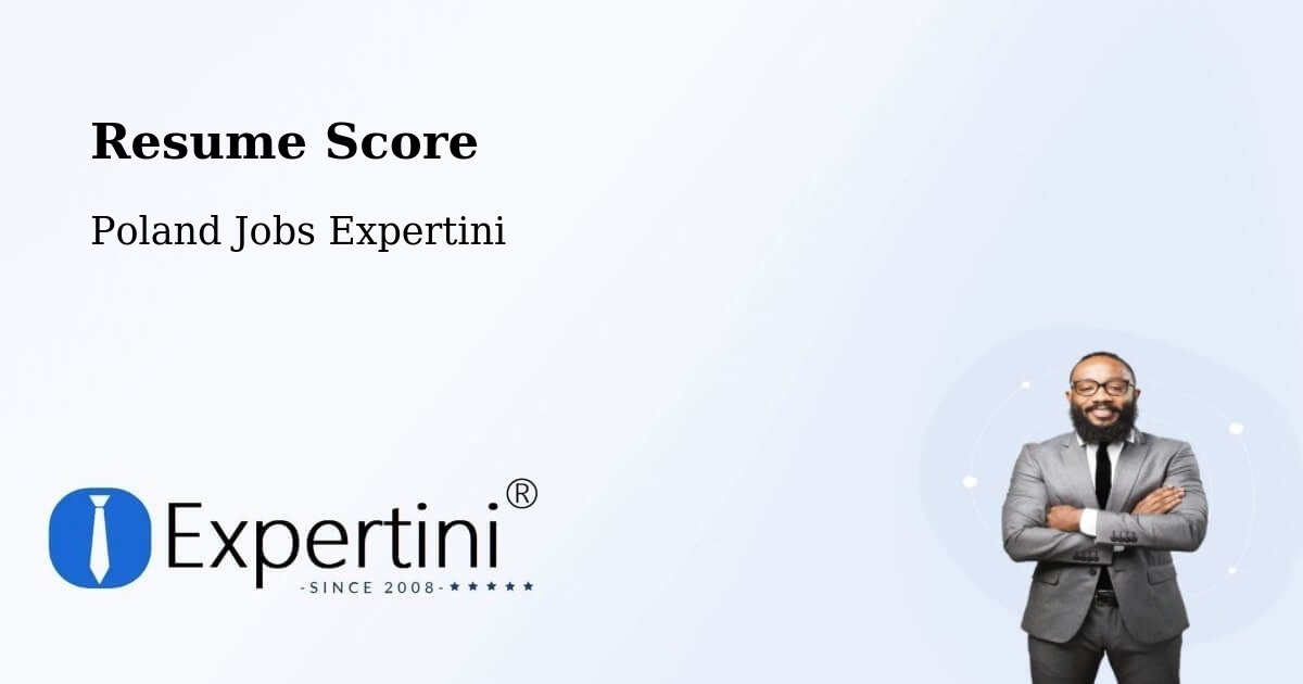 Resume Score & Job Description Match Tool – Widuchowa - Poland Jobs Expertini